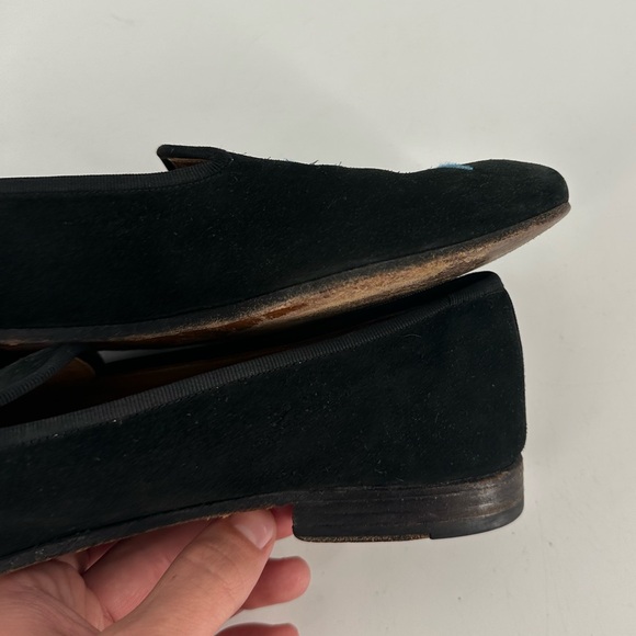 Stubbs & Wootton Skull Lightning Embroidered Suede Loafers Smoking Slippers 7.5 - Picture 9 of 14